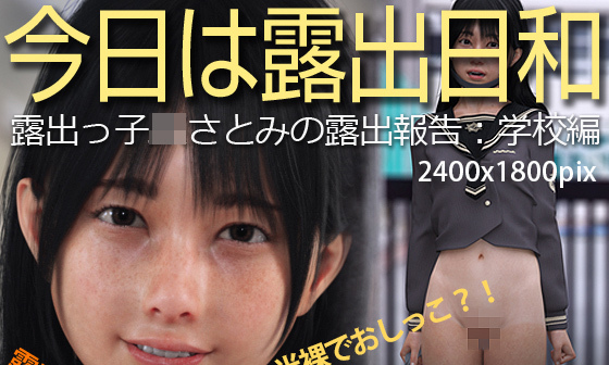 【エロCG/動画】今日は露出日和「露出っ子○○さとみの露出報告:学校編」【KEIN】 【エロCG/動画】今日は露出日和「露出っ子○○さとみの露出報告:学校編」【KEIN】