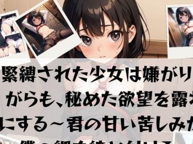 【エロCG/動画】緊縛された少女は嫌がりながらも、秘めた欲望を露わにする〜君の甘い苦しみが、僕の縄を締め付ける〜【官能オリオン】 【エロCG/動画】緊縛された少女は嫌がりながらも、秘めた欲望を露わにする〜君の甘い苦しみが、僕の縄を締め付ける〜【官能オリオン】