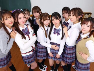 【エロ動画】【VR】【8K VR】3年H組ハーレム美少女祭り！ 全員と生中出し放題SP学園祭！【沙月恵奈、他】