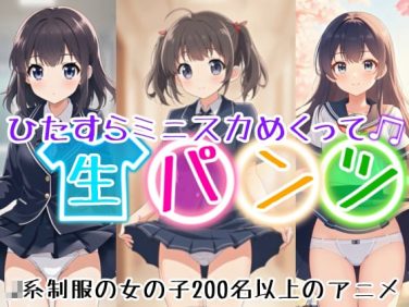 【エロアニメ】【アニメ53分】ひたすらミニスカめくって生パンツ！ミニスカート○系制服の女のコ200名以上のアニメーション！【ひろぴょん工房】