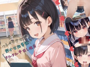 【エロCG/動画】文系つるぺた少女と静かな図書館でヌルヌル中出し性交01【ロリもち】