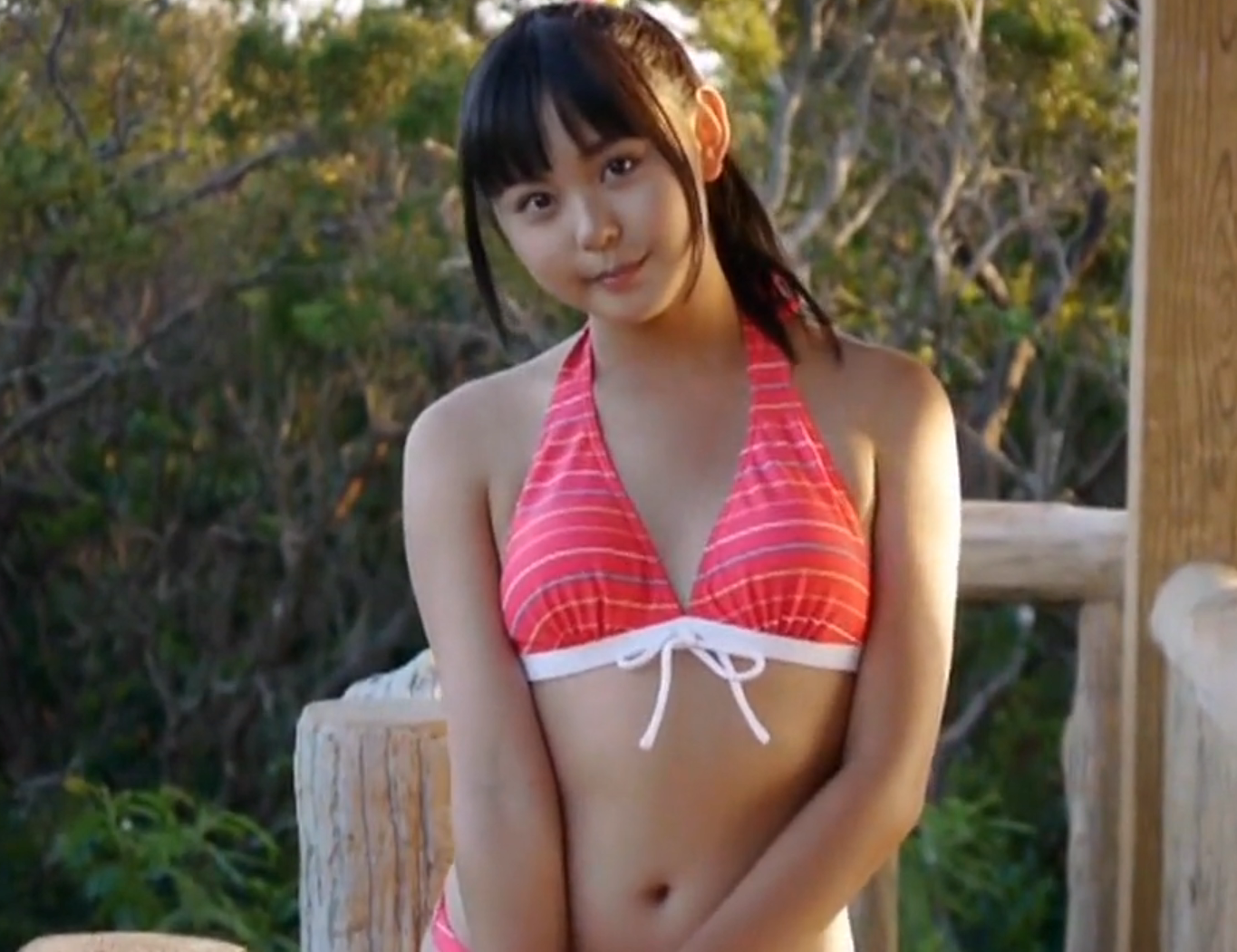 【Jrアイドル】香坂まや 中学3年生14歳 伊豆からびゅ～っと沖縄へ♪【香坂まや】