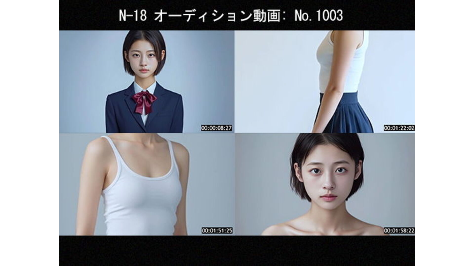 【エロCG/動画】オーディション記録映像_No.1003【Blue Frames】