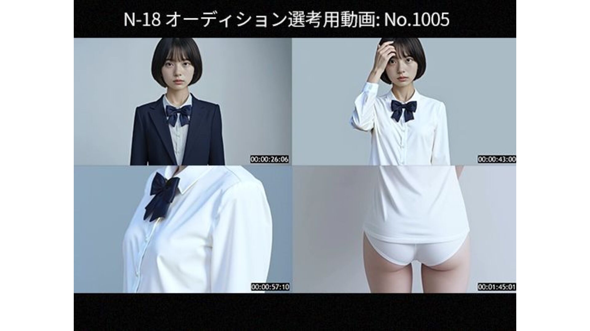【エロCG/動画】オーディション記録映像_No.1005【Blue Frames】