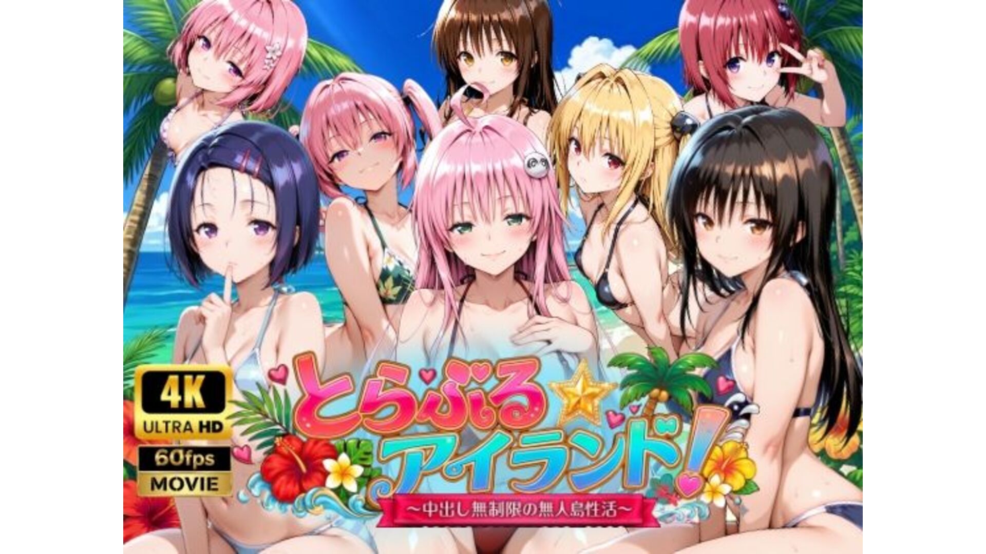 【エロCG/動画】【4Kアニメ】とらぶる☆アイランド！〜中出し無制限の無人島性活♪〜【檸檬ジャム】