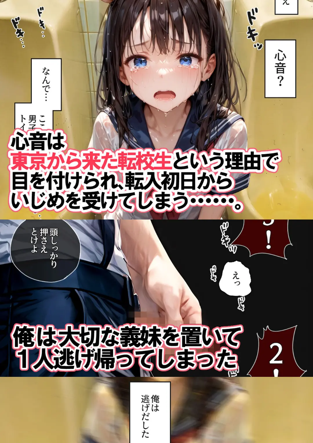 【エロコミック】逃げてもいいんだよ 完全版 モザイク版【愛・筋肉博、他】